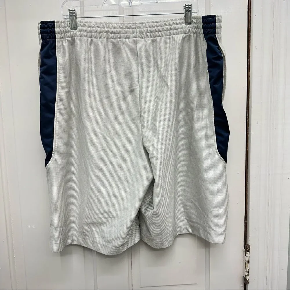Vintage Nike‎ white navy dazzle basketball shorts men's large